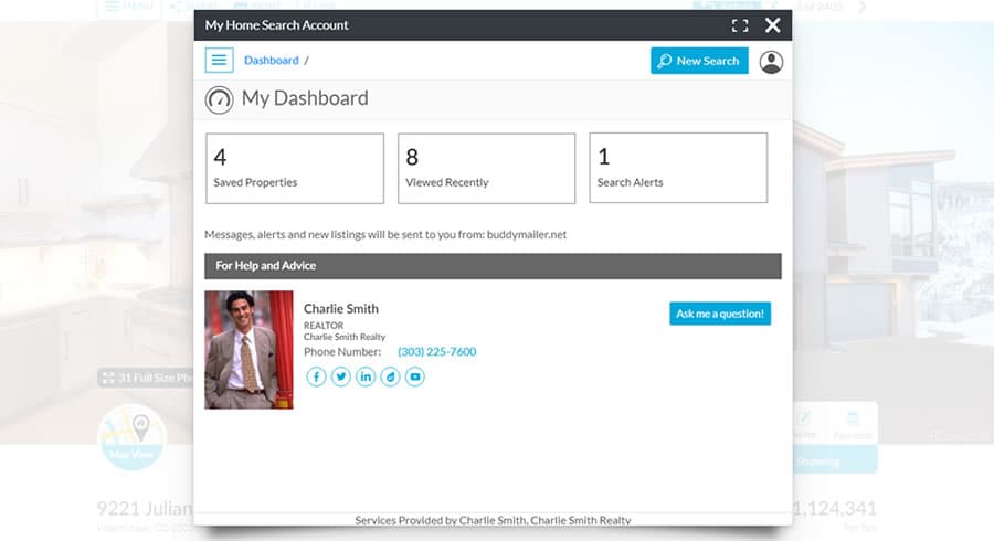 Backend-dashboard with profile on it